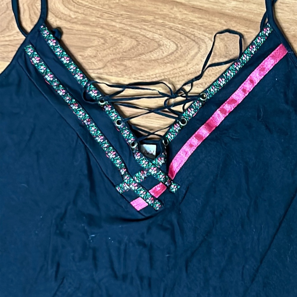 NWT Free People Lace Up Tank Top - Picture 2 of 6